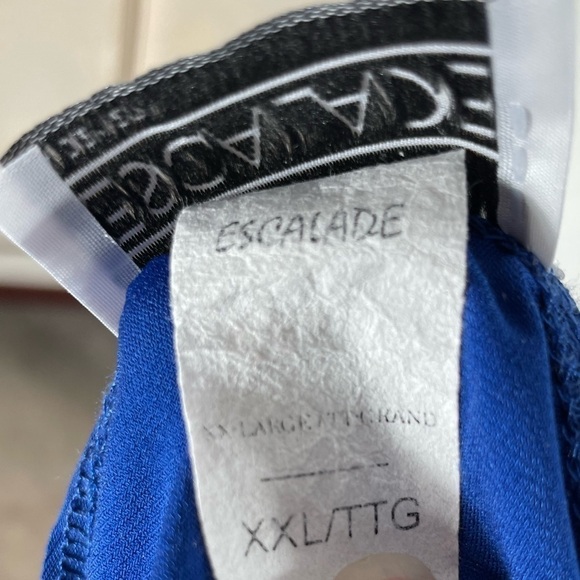 Escalade Blue Ruched Top - Picture 11 of 14